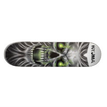 KTJMA Schädel-Skate-Brett Skateboardbretter