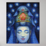 Kuan Yin Buddha Meditations-Kunst-Plakat-Druck