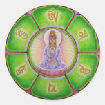 Kuan Yin "OM Mani Padme Summen-" Aufkleber