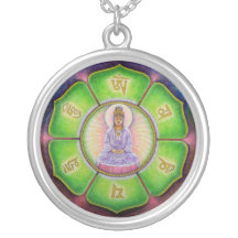 Kuan Yin "OM Mani Padme Summen-" Halskette