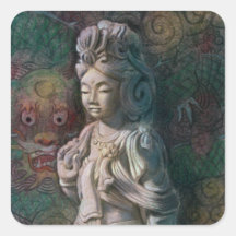 Kuan Yins Drache-Kunst Sticker