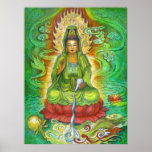 Kuan Yins Wasser-Drache-Plakat