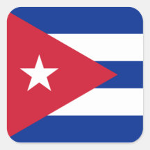 Kuba/kubanische Flagge Sticker