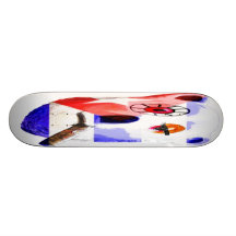 Kuba-Teddybär mit Zigarre, mit kubanischer Flagge Individuelle Skateboards