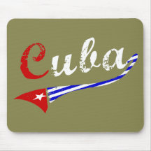 Kubanische Flagge Mousepads