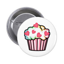 Kuchen-Liebe Anstecknadelbuttons