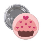 Kuchen-Liebe-Knopf Button