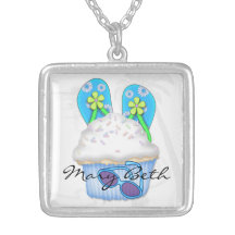Kuchen-Liebhaber-u. Sommer-Entwurfs-Silber-Halsket Amuletten