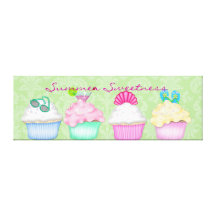 Kuchen-Sommer-Süsse-Leinwand-Verpackung Galerie Faltleinwand