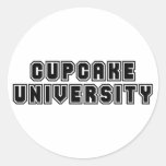 Kuchen-Universität Runde Aufkleber