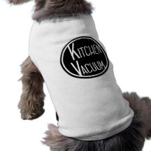 Küchen-Vakuumhaustier-T-Stück (Schwarzes) Hund Tshirt