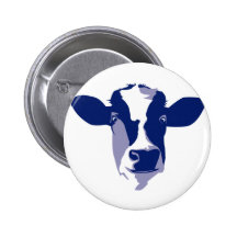 Kuhkopf Anstecknadelbuttons