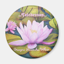 Kühlschrankmagnet,,Teichrosen,,