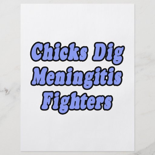 Küken-Grabungs-Meningitis-Kämpfer Flyerdesign