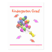 Küken-und Ballon-Kindergarten-Abschluss Postkarten