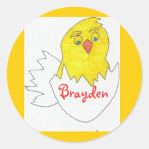 Kükenaufkleber 4:  Brayden