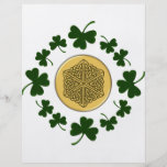 KUNDENGERECHT!  Kleeblätter - Goldirischer Celtic Individuelle Flyer