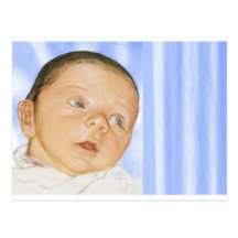 kundengerechte Babykarte Postkarte