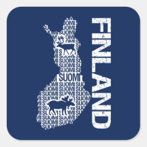 Kundengerechte FINNLAND-KARTEN-Aufkleber