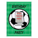 Kundengerechte Fotofußbalball-Party Einladungen