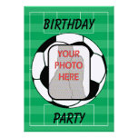 Kundengerechte Fotofußbalball-Party Einladungen