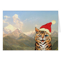 Kundengerechte lustige Katzen-Weihnachtskarte