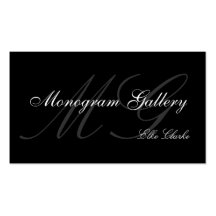 Kundengerechte Monogramm-Ebenen-Visitenkarte