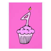 Kundengerechte rosa Kuchen-Party Einladung