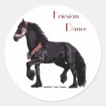 Kundengerechtes friesisches Rind Runder Sticker