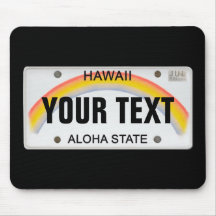 (Kundengerechtes) hawaiisches Kfz-Kennzeichen Mousepads