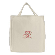 Kundengerechtes verschönertes Herz Embroid. Tasche