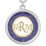 Kundenspezifische Goldmonogrammhalskette Shelley