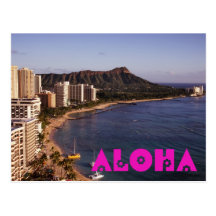 Kundenspezifische hawaiische Ferien-Foto-Postkarte