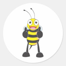 Kundenspezifische Hemden: Daumen up Bienen-Hemden Sticker