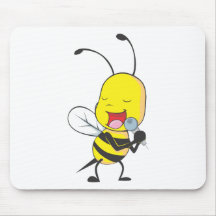 Kundenspezifische Hemden: Gesang-Bienen-Hemden Mauspad