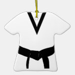 Kundenspezifische Kampfkunst-Gürtel-Uniform-Verzie Weihnachtsbaum Ornament