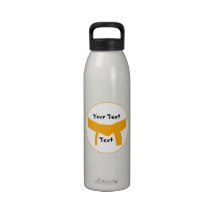 Kundenspezifische Kampfkunst-orange Gurt-Wasser-Fl Wasserflaschen