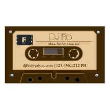 Kundenspezifische Retro Kassette DJ-Visitenkarten