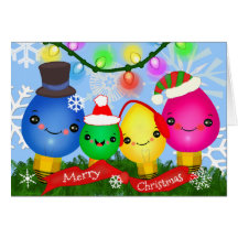 Kundenspezifische Retro Kawaii Weihnachtslicht-Gru