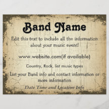 Kundenspezifische Schmutz-Band Flyer Druck