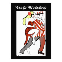 Kundenspezifische Tango-Werkstatt-Einladung