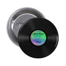 Kundenspezifische Vinylaufzeichnung Anstecknadelbutton