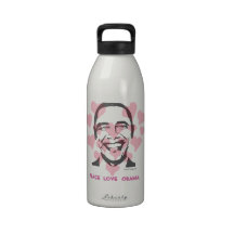 Kundenspezifische Wasser-Flasche FriedensLiebe OBA Wasserflaschen