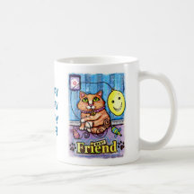 Kundenspezifischer der Ingwer-Katzen-Becher des Mi Tee Haferl
