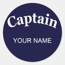KUNDENSPEZIFISCHER KAPITÄN RUNDE STICKER