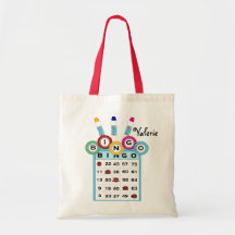 Kundenspezifischer Text-bunte Bingo-Taschen-Tasche