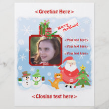 Kundenspezifischer Weihnachtsszenen-Foto-Flyer