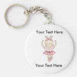 Kundenspezifisches Ballerina-Häschen Keychain Schlüsselanhänger