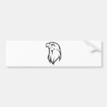 Kundenspezifisches Eagle-Logo Schwarzweiss Auto Sticker