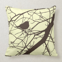 Kundenspezifisches Farbvogel-Silhouettethrow-Kisse